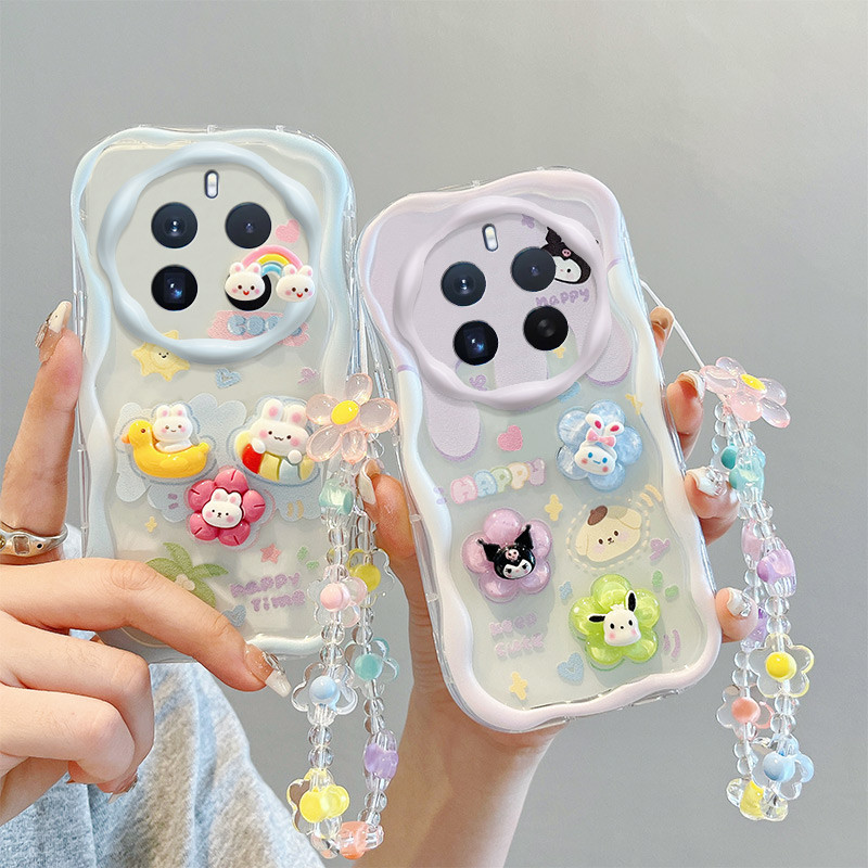 เคส For Realme 12 4G / 13 4G / 12 Plus 5G TPU เคส BBNYGZ สไตล์ครีม 3D ตุ๊กตากรณีโทรศัพท์ใสที่มีหลายรูปแบบ.