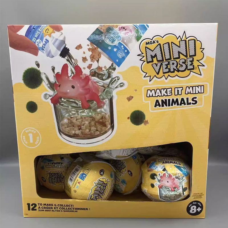 บริการกล่อง miniverse Mini Animal Mystery Ball diy Miniature Mini Animal Pet Ball หนูแฮมสเตอร์ Guine