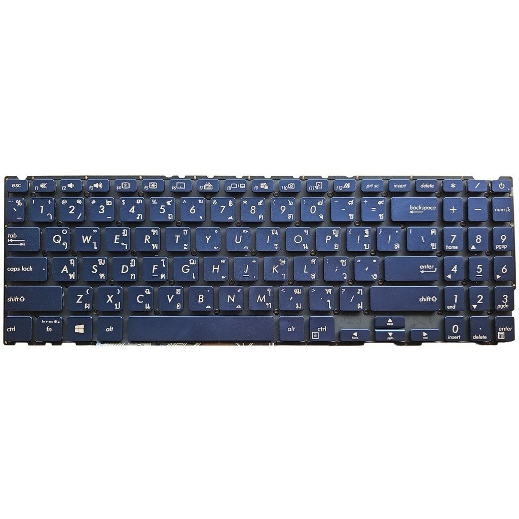 เหมาะสําหรับ Asus ZenBook 15 UX533 UX533F UX533FD UX533FN UX533FA ใหม่ Backlight (LED) คีย์บอร์ดสีฟ้