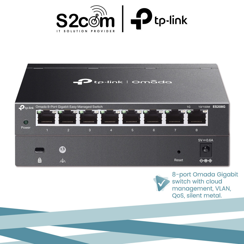 TP-Link ES208G Omada 8-Port Gigabit Easy Managed Switch