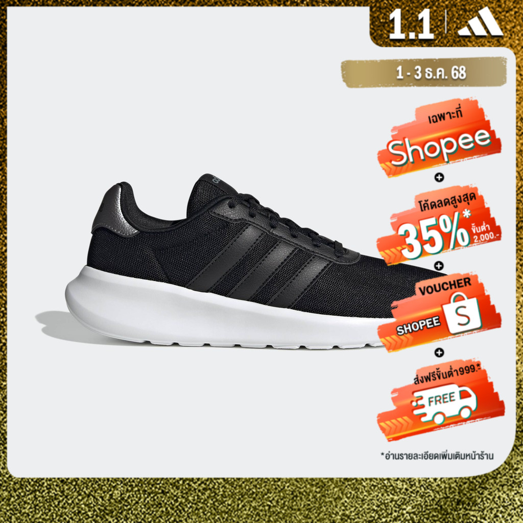 adidas ไลฟ์สไตล์ & วิ่ง รองเท้า Lite Racer 3.0 ผู้หญิง สีดำ GY0699