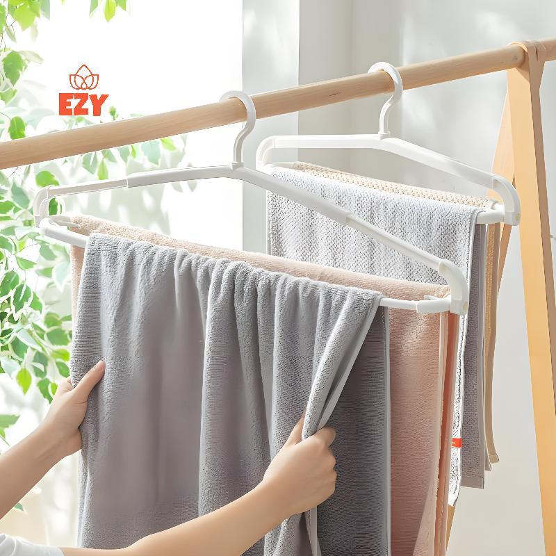 EZY ไม้แขวนเสื้อยืดแขนสําหรับผ้าปูที่นอน nskets ผ้าขนหนูผู้ใหญ่เด็กเด็กซักรีดแห้งประหยัดพื้นที่ใหม่ - รูปที่ 6
