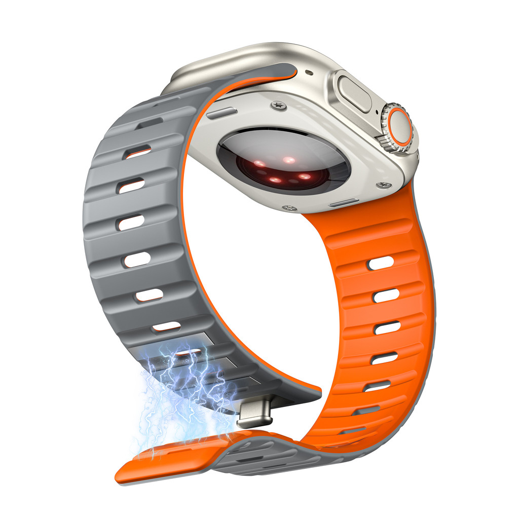 吸胶 ยาก ซิลิโคน 表带 容 Apple Watch Series 11 10 9 8 7 6 5 iWatch S4 S3