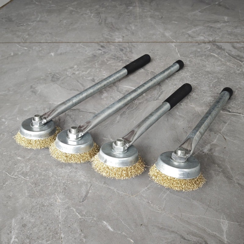 Steel Wire Brush Rust Removal Cleaning Dead Corner BBQ Cement Floor Pot Bottom Stubborn Stain Remova
