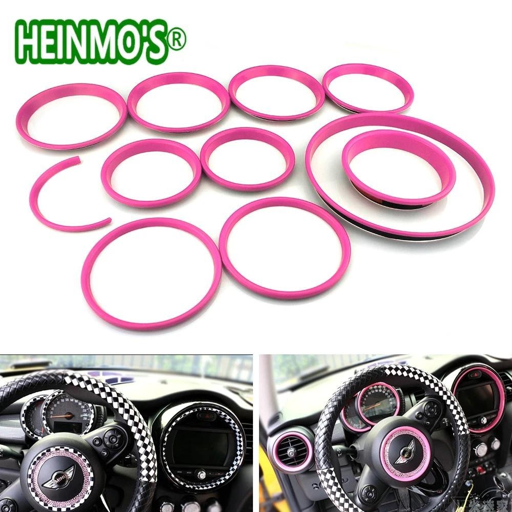 11PCS F55 F56 สําหรับ Mini Cooper อุปกรณ์เสริมรถตกแต่งภายในสติกเกอร์สําหรับ MINI COOPER F56 F55 เครื