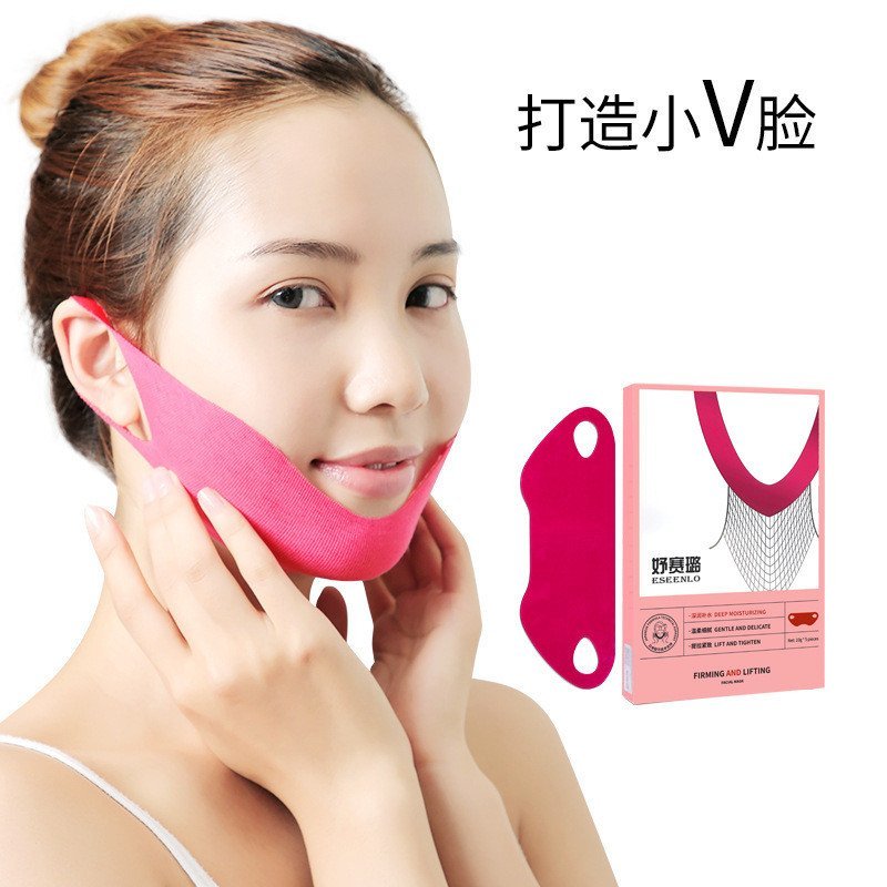 Yu Celluloid V Face Mask V Face Sticker Red V line Mask หูแขวนสไตล์ V Face Mask สติกเกอร์แขวนหูหน้าก