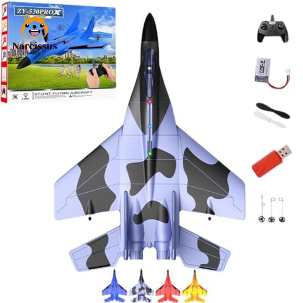 NARCISSUS รีโมทคอนโทรล Fighter Jet, โฟม USB ชาร์จ 2.4ghz Rc รีโมทคอนโทรล Fighter Plane, ความคิดสร้าง