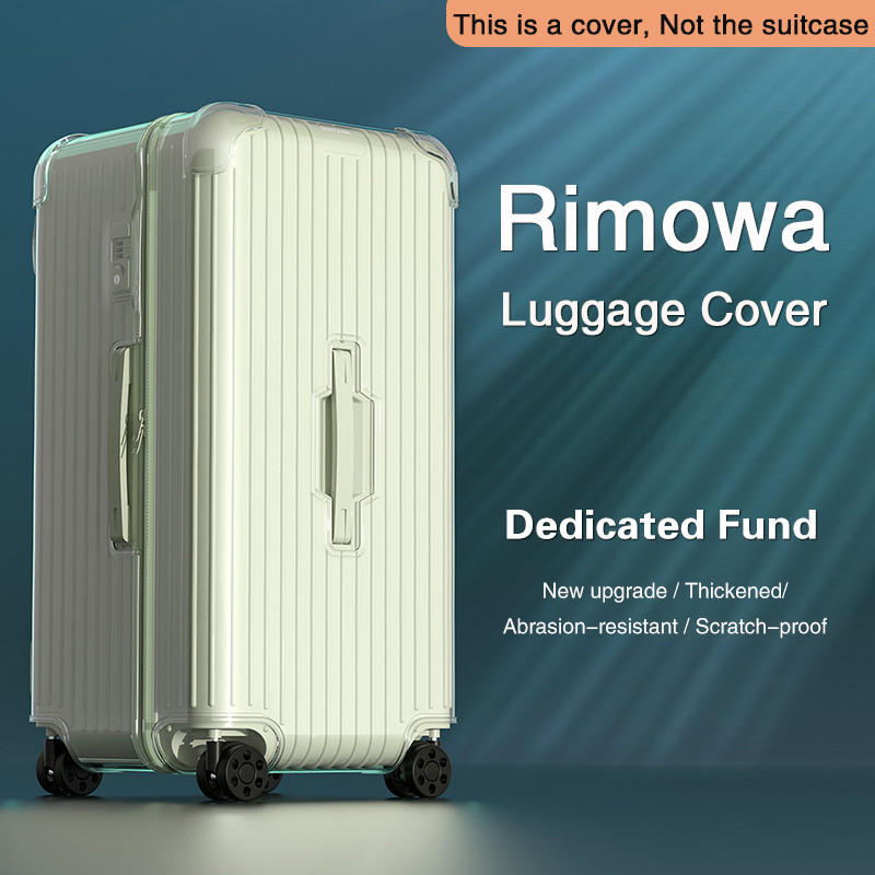 เหมาะสําหรับ RIMOWA RIMOWA กรณี essential trunk plus กระเป๋าเดินทางรถเข็นกระเป๋าเดินทาง 70 ซม.87 ซม.100 ซม.103 ซม.110 ซม.กระเป๋าเดินทางแกะฟรีซิปที่ถอดออกได้สไตล์