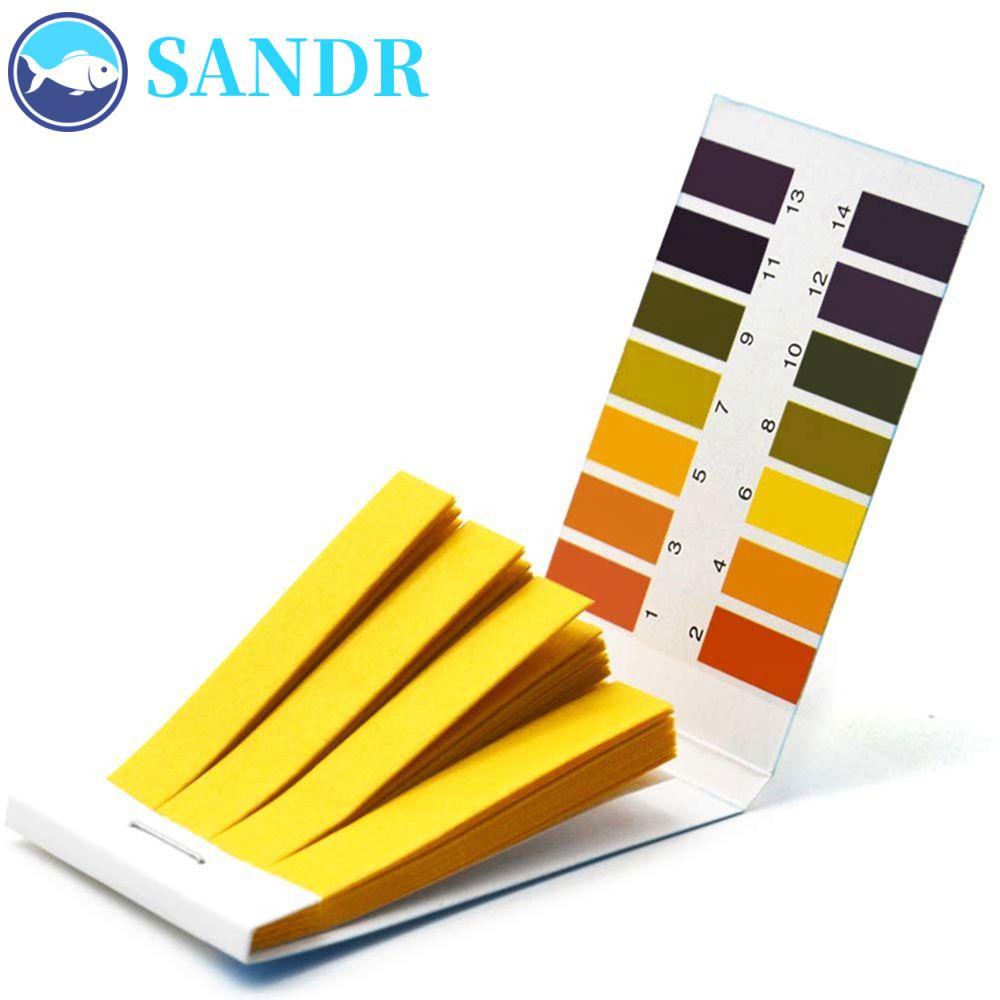 กระดาษทดสอบ SANDR PH PH 1-14 80 แถบ/แพ็คสําหรับเครื่องวิเคราะห์การทดสอบเครื่องสําอางสําหรับการทดสอบน