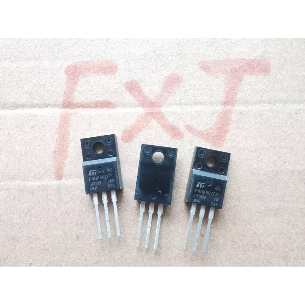 ((10 ชิ้น) P4NK60ZFP ยี่ห้อใหม่ STP4NK60ZFP Field Effect Tube TO-220F 4A 600V 4NK60
