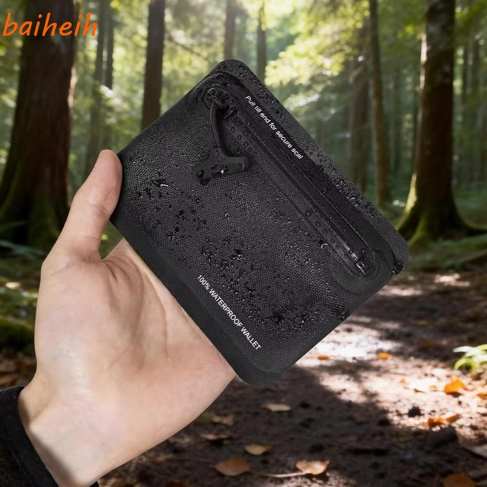BAIHEIH Mini Carry Pouch - กระเป๋าใส่เหรียญกันน้ำ มีซิปล็อก น้ำหนักเบาสำหรับใช้งานทุกวัน (EDC)