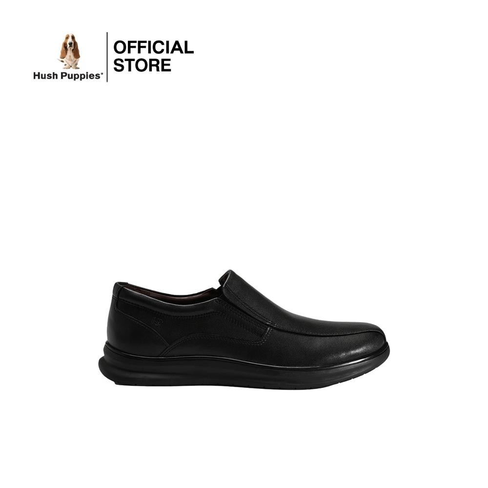 Hush Puppies รองเท้าผู้ชาย รุ่น  HP 8HDFB1015A - สีดำ (รองเท้าทางการหนังแท้ แบบสวม)