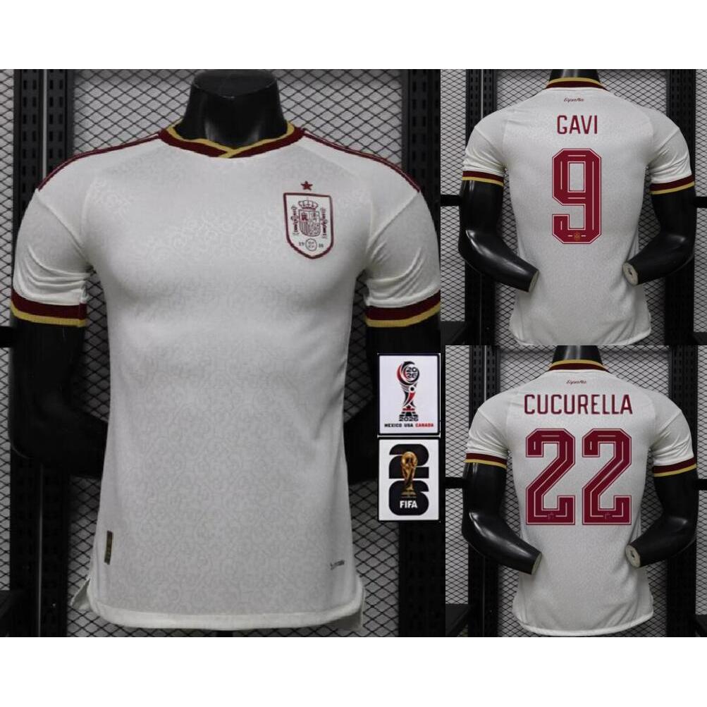 เสื้อฟุตบอล Jersey ทีมเยือนของทีมชาติสเปน ฤดูกาล 2026-27 หมายเลข 10 Lamine Yamal