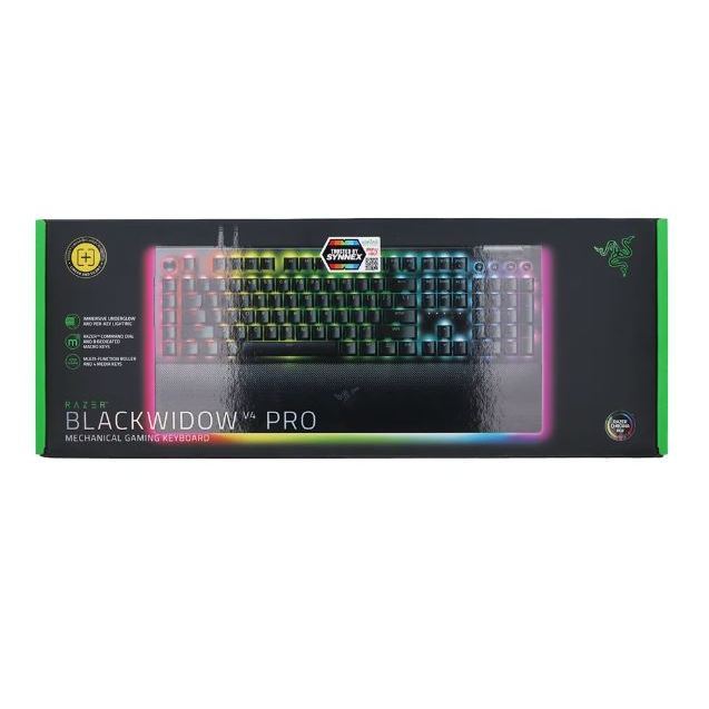 สินค้าใหม่ KEYBOARD (คีย์บอร์ด) RAZER BLACKWIDOW V4 PRO (RAZER YELLOW SWITCH) (RAZER CHROMA RGB) (EN