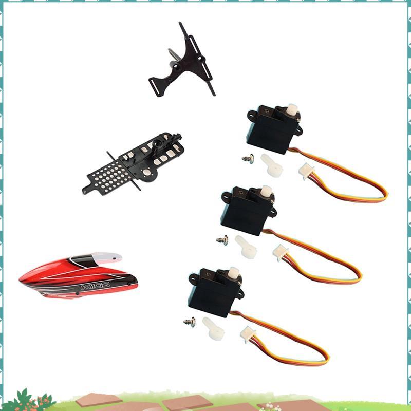 Uejfrdkuwg 1 ชุด XK K110 อัพเกรด K110S Canopy Servo กรอบหลักและแผ่นเซอร์โวสําหรับ XK K110 K110S RC เ
