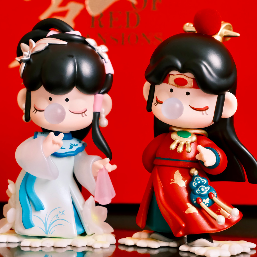 [ของแท้] A Dream of Red Mansions x Rolife Nanci Lin Daiyu & Jia Baoyu รูปตุ๊กตาเครื่องประดับของขวัญ