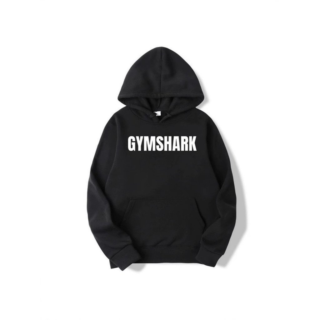 GYMSHARK Men's Terry Cloth Hooded Sweatshirt, Casual Sports Home Hoodie, Unisex Sweatshirt