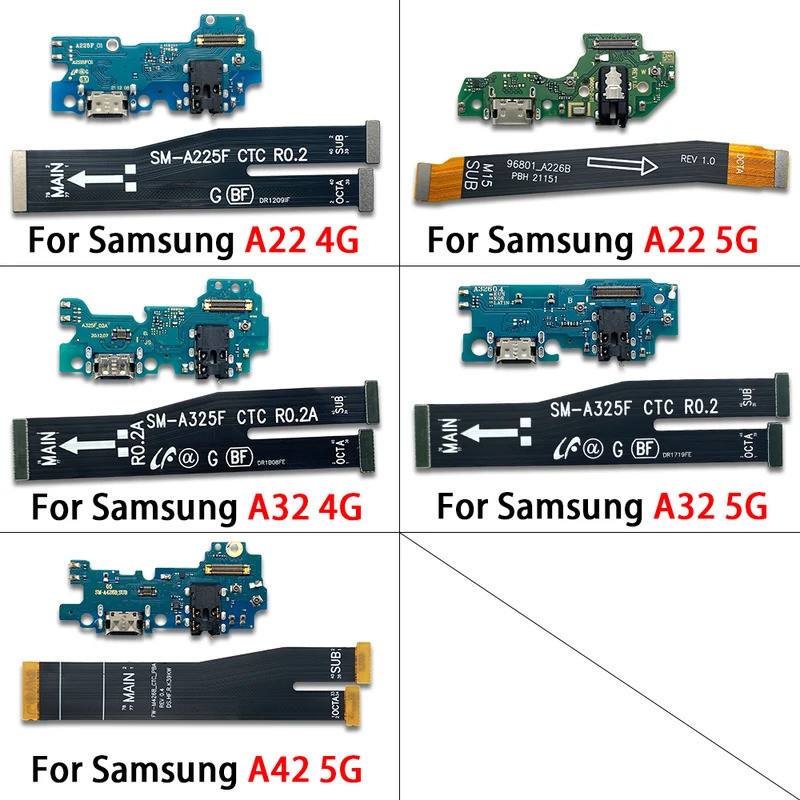 USB Dock Connector พอร์ตชาร์จ Flex สําหรับ Samsung A22 A32 A42 4G 5G A225F A226 A325F A336 Charger B