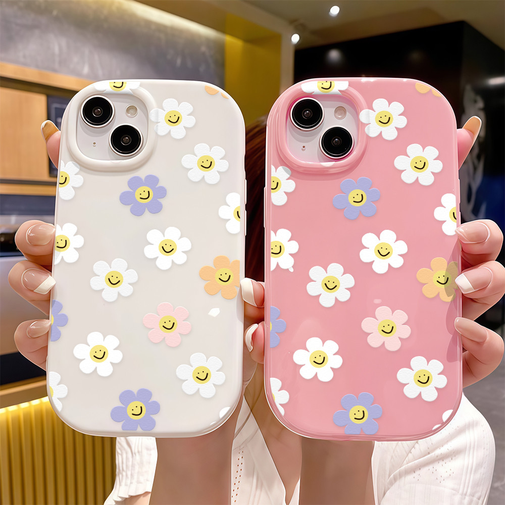 ส่งจากไทย เคสสำหรับไอโฟน11 ลายดอกไม้สดใสซิลิโคน เคสมือถือนิ่มใหญ่TPU For IPhone17 16 15 14 11 12 13ProMax XSXR 6/7/8Plus