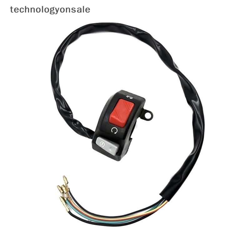 [Tech] สวิตช์รถจักรยานยนต์ Universal 7/8 นิ้วแฮนด์หมอก Hedlight Horn Start Kill Switch ปุ่มเปิดปิด 12V สําหรับสกู๊ตเตอร์ ATV Snowmobile Boutique