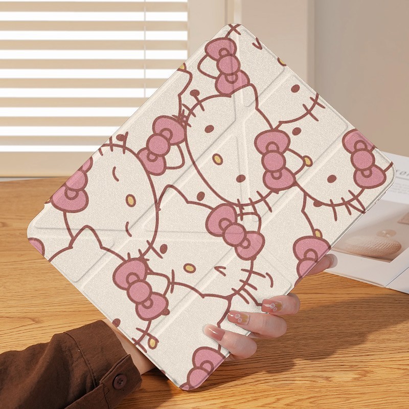 [โชคดี] เคสป้องกัน iPad 10 air7/6/5 เต็มหน้าจอ KT Cat Avatar 11th Generation A16 เคสแท็บเล็ต Apple ก
