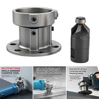 SHOUH Chamfer Bit เหล็กหล่ออลูมิเนียม เครื่องบดมุมมัลติฟังก์ชั่นเครื่องมือลบมุม, Professional แบบพกพาเครื่องบดมุม Chamfer สําหรับรุ่น 100 บดมุมโลหะทํางาน