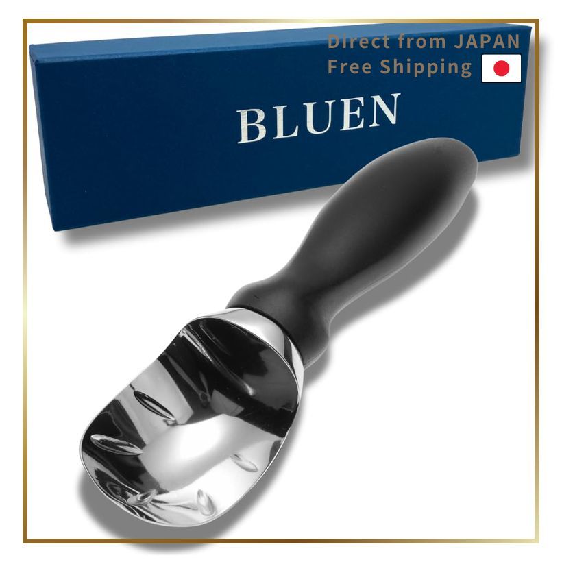 BLUEN Black Ice Cream Scoop for Ice Cream & Gelato