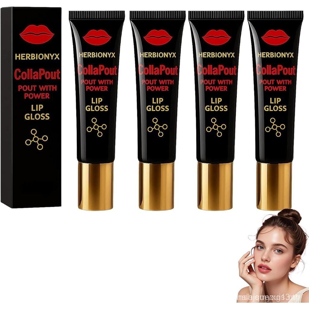Herbionyx Luxury Lip Gloss,dvanced Lip Plumper Serum, Lip Booster Serum, Moisturizing & Nourishing L