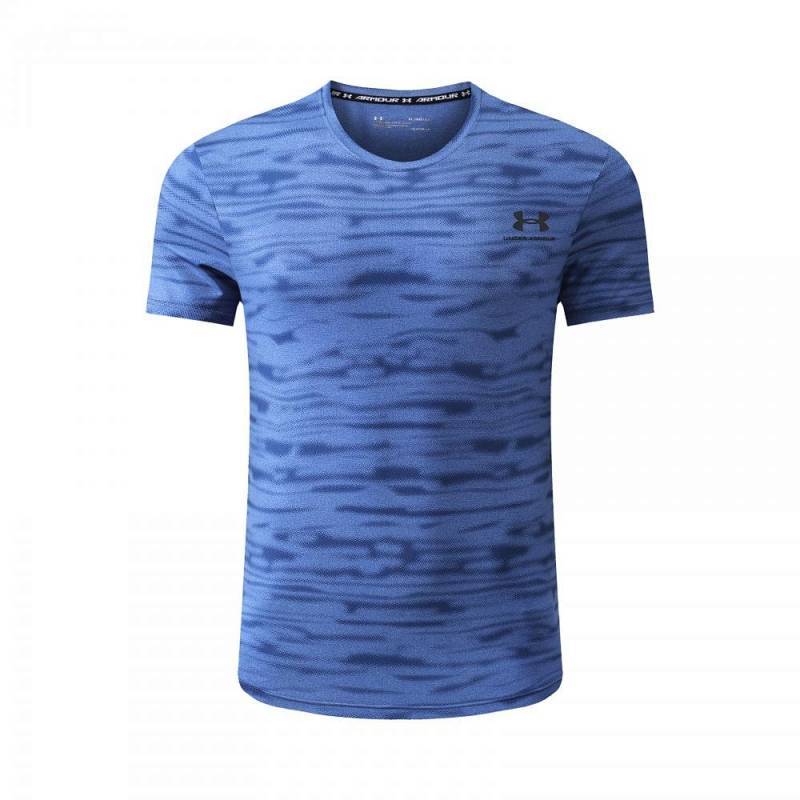 Summer New UA Short-Sleeved T-shirt Casual Sports Quick-Drying Fitness Running Breathable Ice Silk T