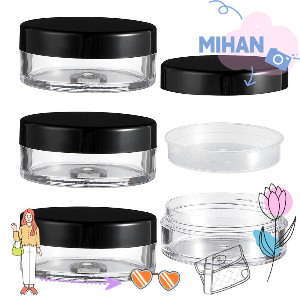 MIHAN 10ML/20ML/30ML แป้งฝุ่นขนาดกะทัดรัด,พลาสติกคอนเทนเนอร์แป้งฝุ่นเปล่า,ไม่รั่วนํากลับมาใช้ใหม่ด้วยSifter Travel Powderคอนเทนเนอร์สําหรับการเดินทาง