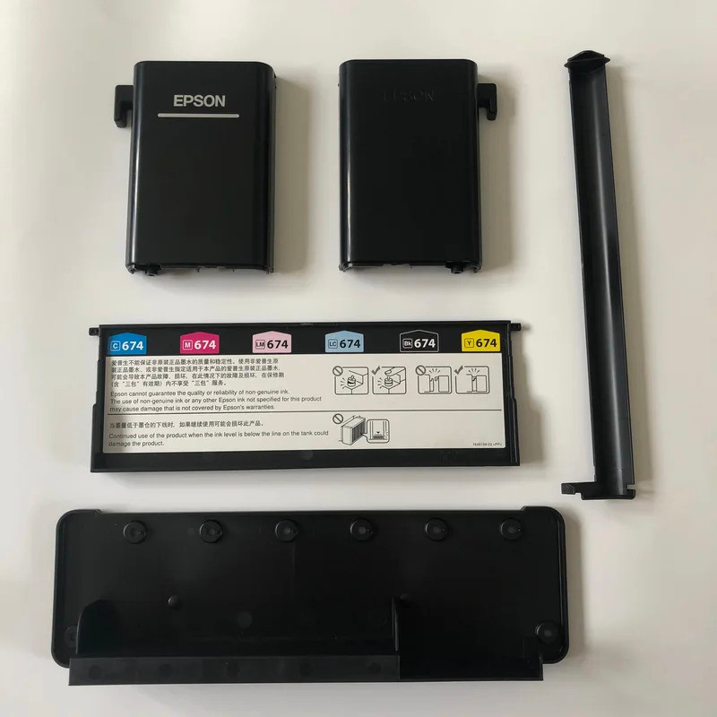 ฝาครอบสําหรับ Epson L805 / L801 / L810 ตลับหมึกสําหรับชิ้นส่วนเครื่องพิมพ์อุปทานต่อเนื่อง