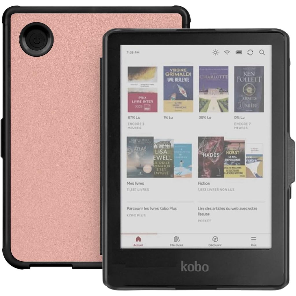 เคสสําหรับ 6 "Kobo Clara Colour/Clara BW/Clara 2E Premium ฝาครอบหนัง PU สําหรับ Kono Clara 2E กรณี/C