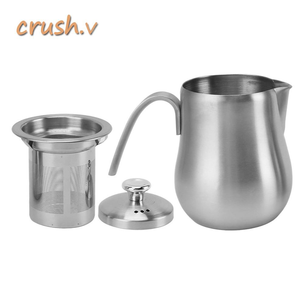 [CRUSH] Moka Pot ทนทานในตัวกรองกาแฟ Moka Pot ใช้งานง่ายสแตนเลสพรีเมี่ยมบ้านกาแฟ Moka Pot ชงกาแฟ