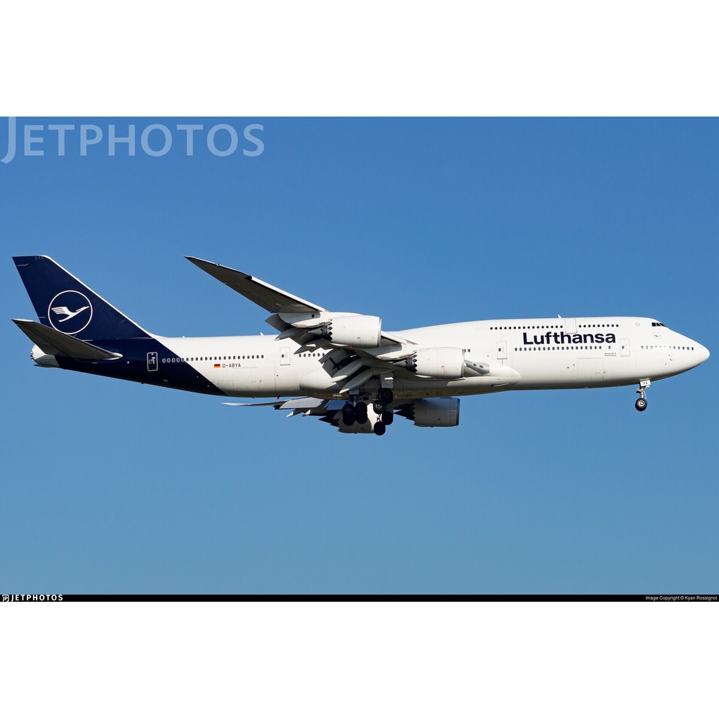 #1:: : รุ่น 400#GJ汉莎航空B747- 8หมายเลขลงทะเบียน: D-AB