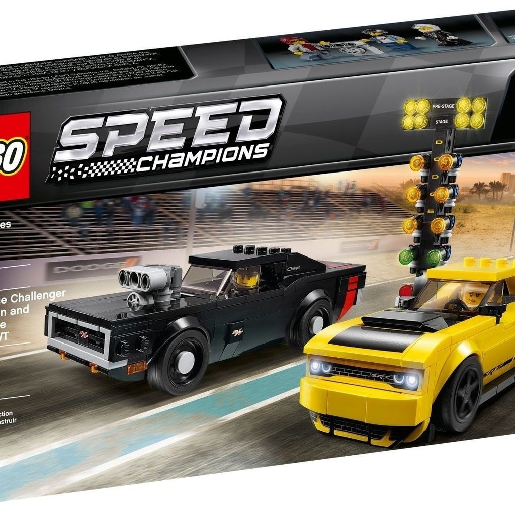 LEGO LEGO 75893 Dodge Challenger SRT Demon และ 1970 Dodge ChargerR/T รถแข่ง 010001
