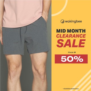 Wakingbee by Mark Kim Sprint Shorts (Grey) กางเกงขาสั้นออกกำ…