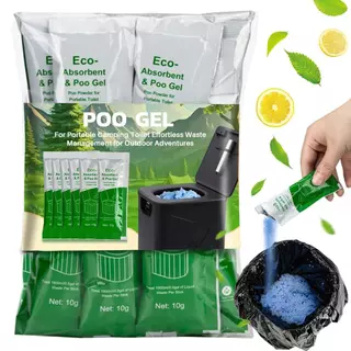 Poo Gelผงเจลดูดซับ10g โพลิเมอร์อุ้มน้ำสูง(SAP) เม็ดเจลอเนกประสงค์ ช่วยซับน้ำดับกลิ่นห้องน้ำพกพา