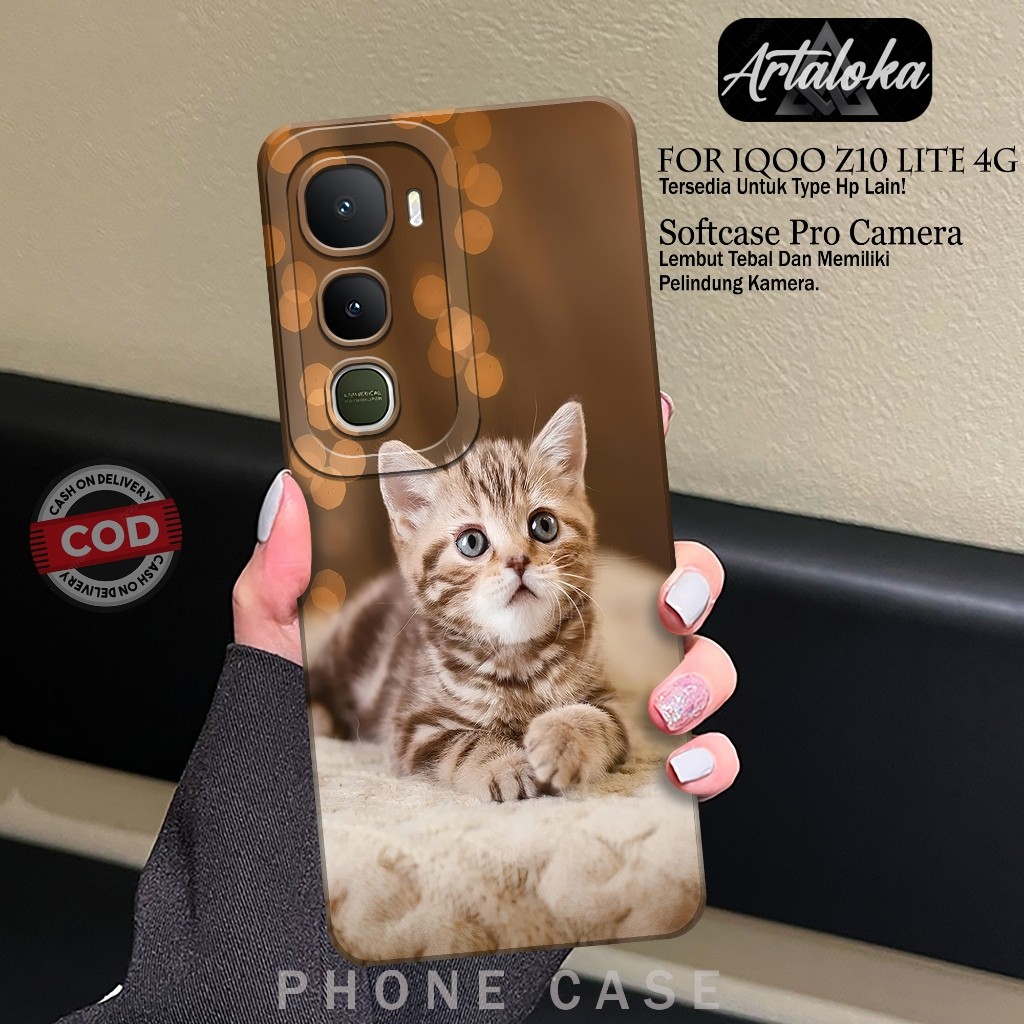 Softcase Hp IQOO Z10 LITE 4Gกรณีแฟชั่นCat Kesing IQOO Z10 LITE 4GซิลิโคนTPU Proกล้องIQOO Z10 LITE 4G
