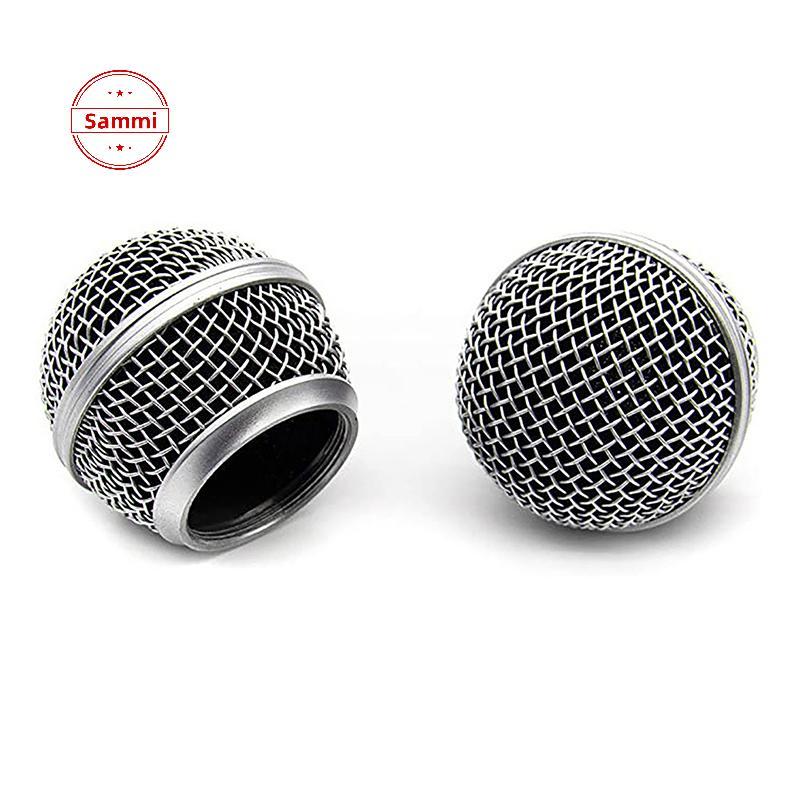 Sammi เปลี่ยนโลหะไมโครโฟน Grille Replacing Professional Party Mic Head Part อุปกรณ์เสริมสําหรับ Shur