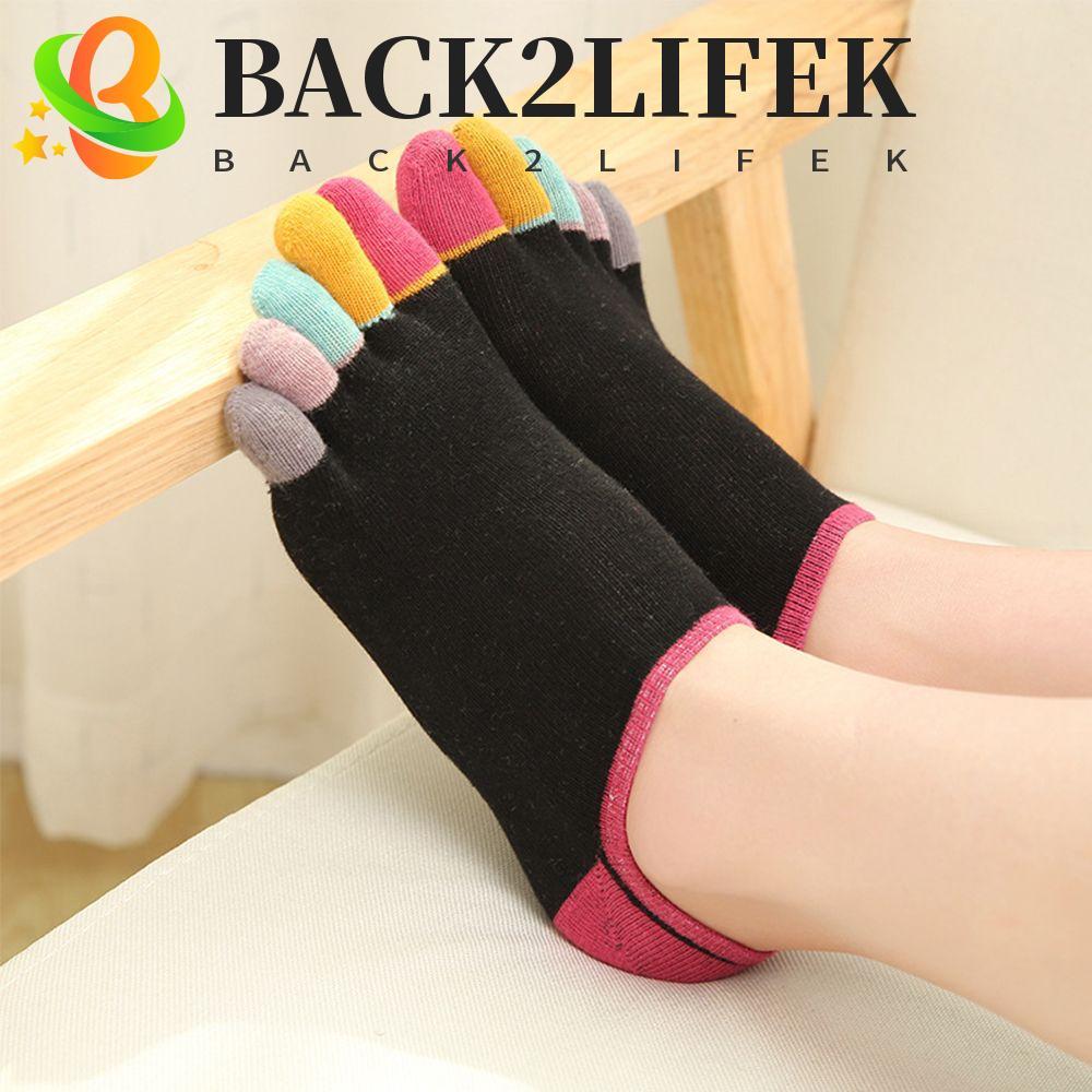 BACK2LIFEK Toe Socks Yoga Fashion Breathable Sweaty Invisible Boat Socks