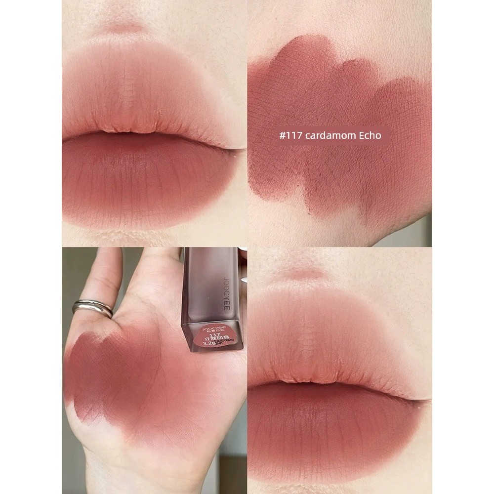 ลิปแมท ลิป Joocyee Ready Stock Color Powder Lipstick ลิปสติกย้อนยุค