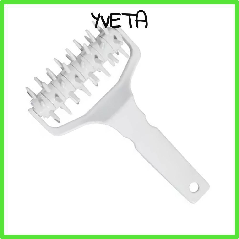 YVETA แป้งพิซซ่า Docker, PP Rolling Pin Dough Docker Roller, ทนทานประหยัดแรงงานป้องกันตุ่มอาหาร-เกรด