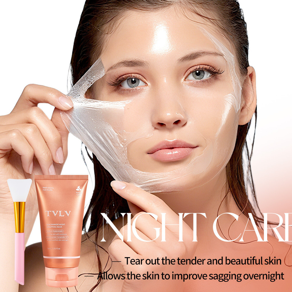 [คลังสินค้าพร้อม] TVLV Niacinamide Peeling Mask Night Smearing Mask Deep Hydrating Collagen Night Ma
