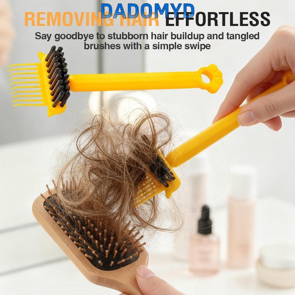 2 ใน 1แปรงผม, ด้ามจับสบายเครื่องมือทําความสะอาดผมแบบพกพา, แปรงทําความสะอาดหวีออกแบบแขวนร้อนสําหรับร้านเสริมสวยใช้เครื่องมือดูแลเส้นผม