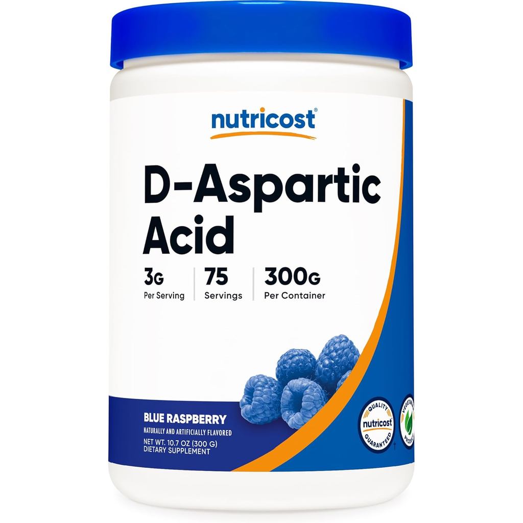 Nutricot D-DAA Powder 300G (ราสเบอร์รี่สีน้ําเงิน) - อาหารเสริมผง D-DAA