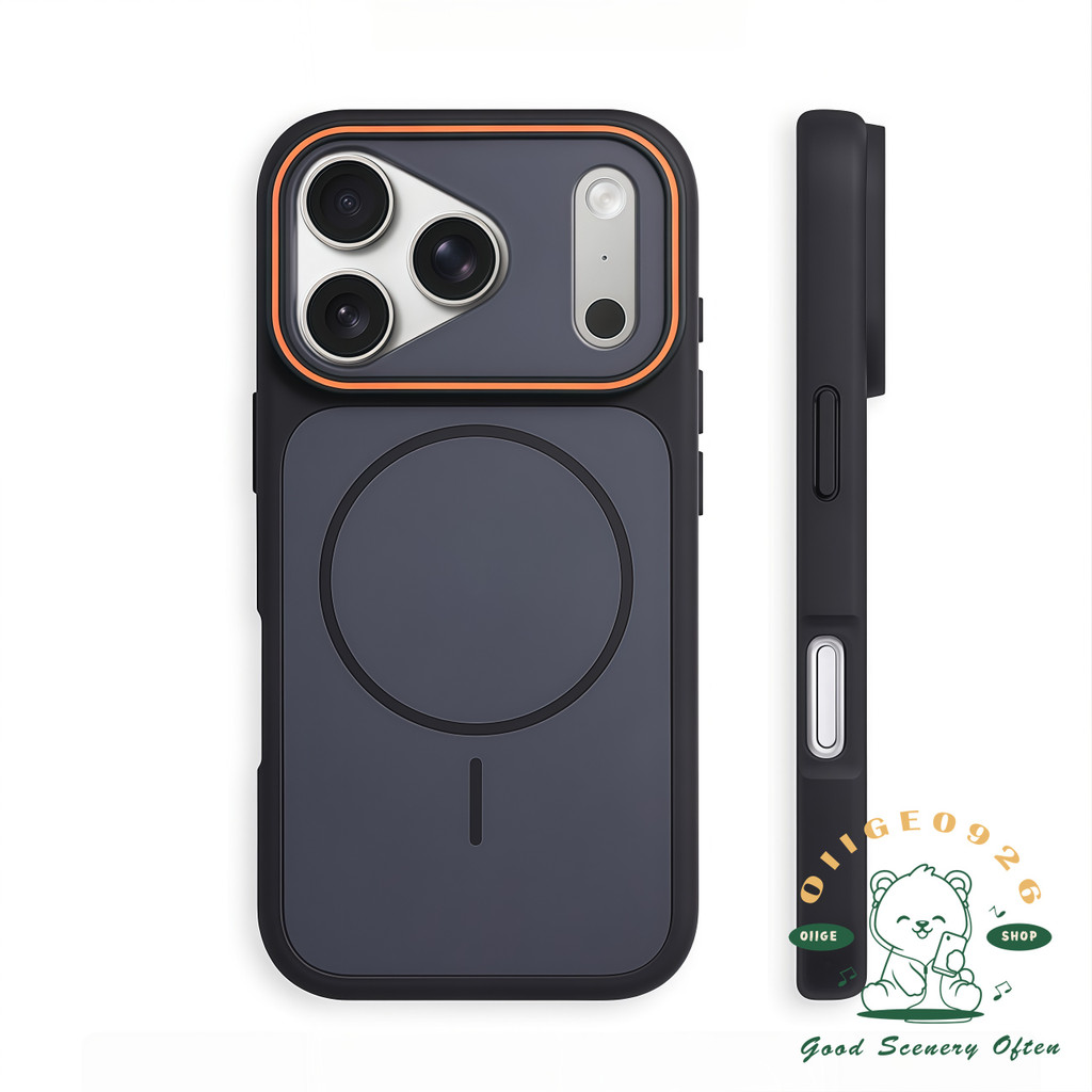 Anti-drop ถุงลมนิรภัยแม่เหล็กดึงดูดเคสโทรศัพท์ Iphone17 Pro Max 16 15 14 13 12 ปลอกสําหรับ IPhone เคสซิลิโคน Soft Shell TPU + PC เคสกันกระแทก
