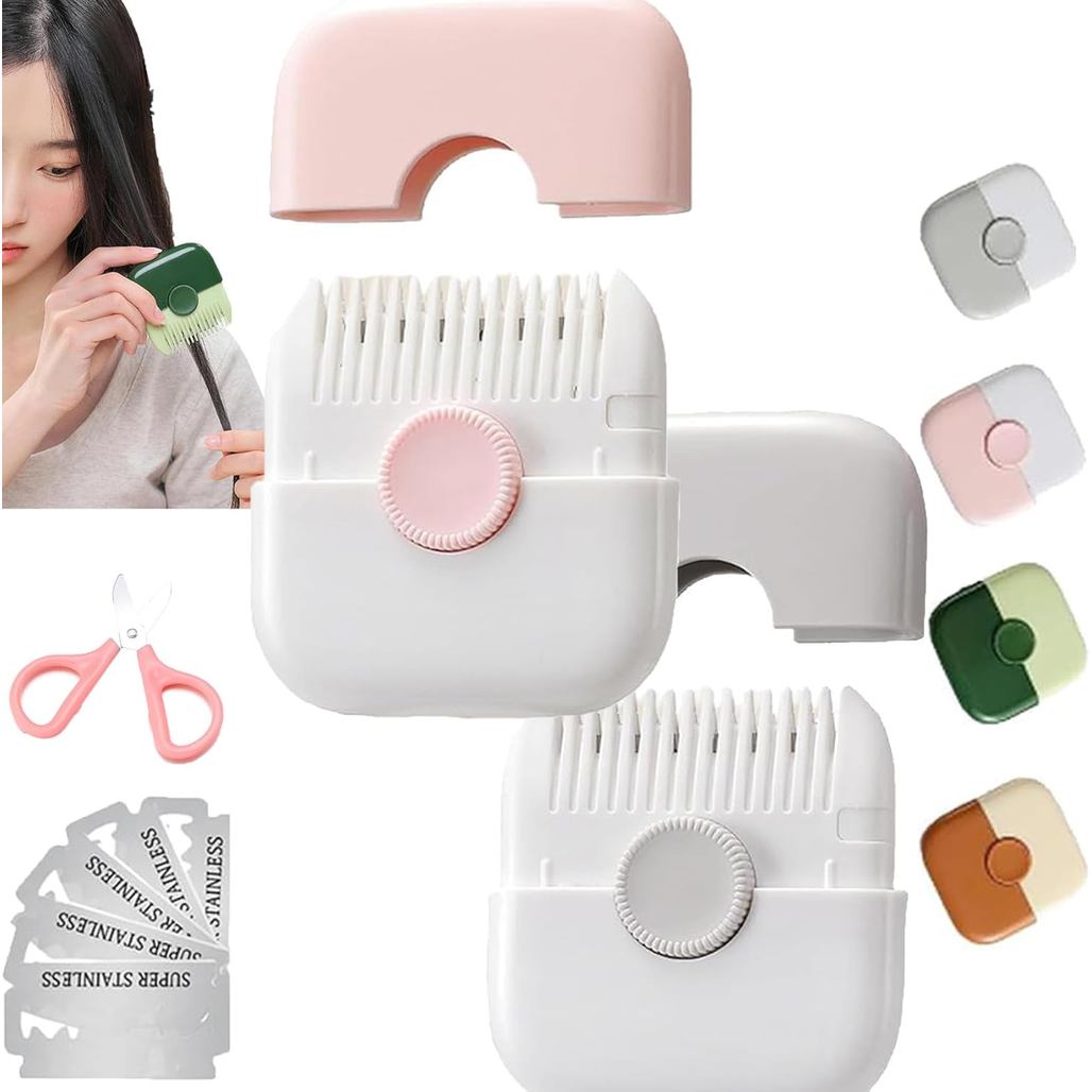 Trimpocket Hair Trimmer/หวีเด็ก, 2 in 1 Hair Trimmer, Double Sided Hair Trimmer, Manual Bangs Trimme