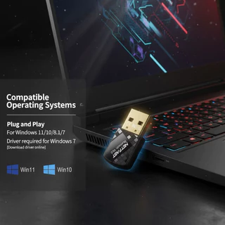 ZZ HOME01 ✨รุ่นใหม่ USB Bluetooth 6.0 For PC , Labtop อะแดปเตอร์ไร้สายบลูทูธ บลูทูธ V6.0/5.4/5.1/5.0