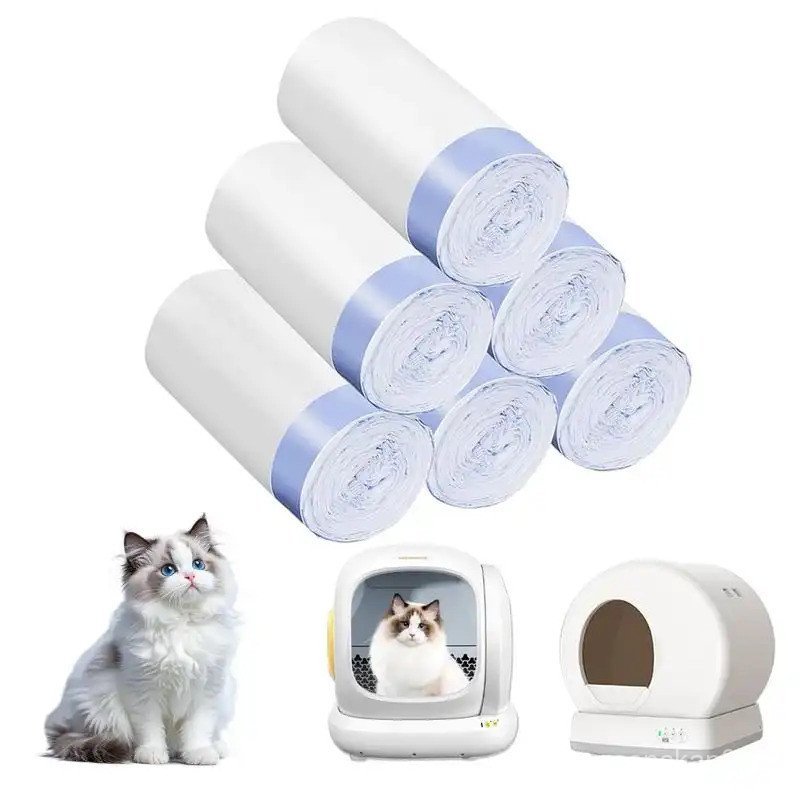กล่องครอกแมวขนาดใหญ่ซับถุงขยะสําหรับ Meowant Mw-sc01/mw-sc02/mw-lr01 ทําความสะอาดตัวเอง