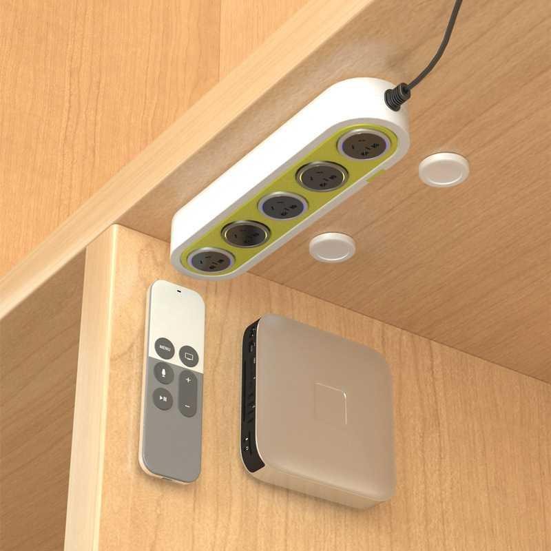GANTUNGAN UR TECH Magnetic Remote Control Cable Socket Vacuum Design 2 ชิ้น - S-3CM